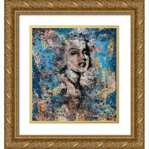 Marilyn Monroe III Gold Ornate Wood Framed Art Print with Double Matting by Wiley, Marta