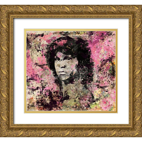 Jim Morrison IIII Gold Ornate Wood Framed Art Print with Double Matting by Wiley, Marta