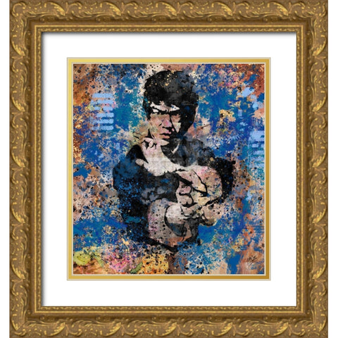 Bruce Lee I Gold Ornate Wood Framed Art Print with Double Matting by Wiley, Marta