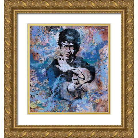 Bruce Lee VII Gold Ornate Wood Framed Art Print with Double Matting by Wiley, Marta