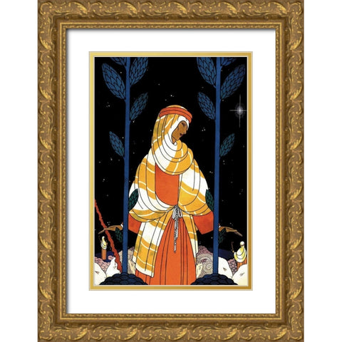 Palestine-Starlight, 1925 Gold Ornate Wood Framed Art Print with Double Matting by McIntosh, Frank