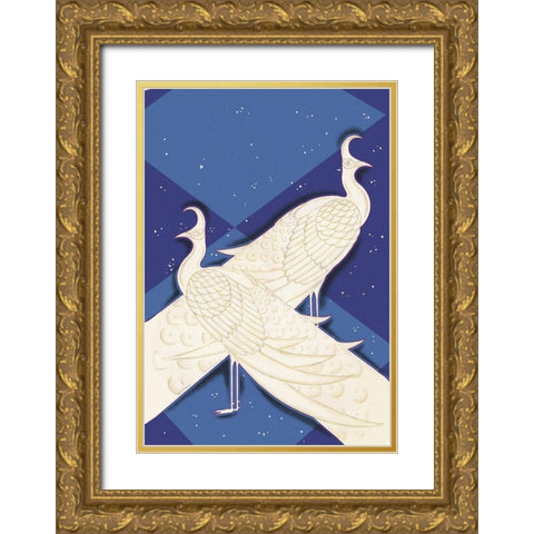 Indian Lyric, 1927 Gold Ornate Wood Framed Art Print with Double Matting by McIntosh, Frank