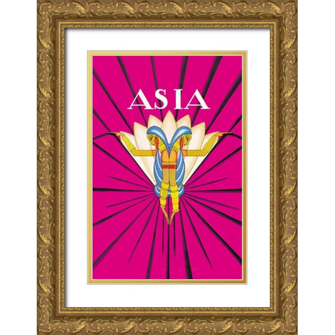 Indian Dance, 1927 Gold Ornate Wood Framed Art Print with Double Matting by McIntosh, Frank