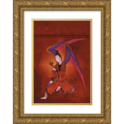 An Angel of Islam, 1934 Gold Ornate Wood Framed Art Print with Double Matting by McIntosh, Frank