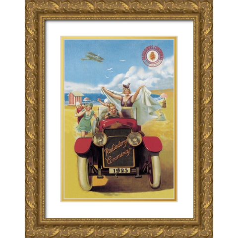 Radiadores Carominaf Gold Ornate Wood Framed Art Print with Double Matting by Unknown