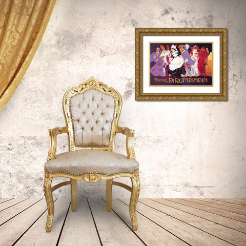 La Polvere di Pirlimpinpin Gold Ornate Wood Framed Art Print with Double Matting by Unknown