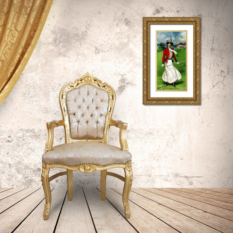 Humphreys Witch Hazel Oil Gold Ornate Wood Framed Art Print with Double Matting by Advertisement