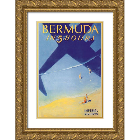 Bermuda in 5 Hours Gold Ornate Wood Framed Art Print with Double Matting by Lawler, Paul