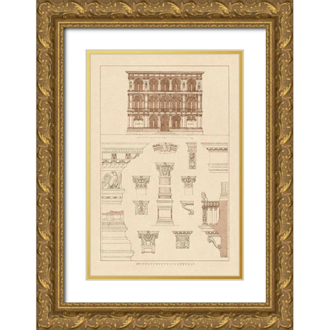 Palazzo Vendramin-Calergi at Venice Gold Ornate Wood Framed Art Print with Double Matting by Buhlmann, J.