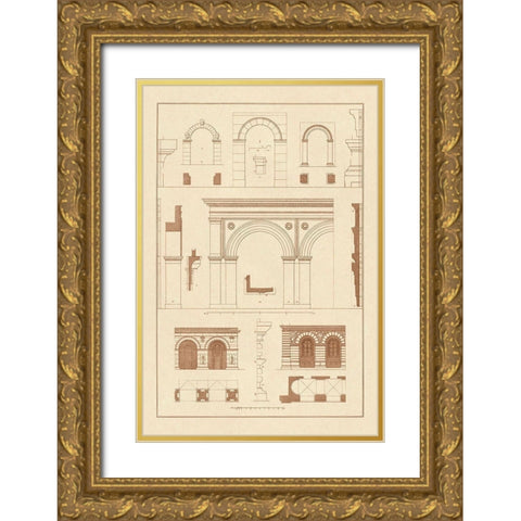 Gateways, Arches and Arcades Gold Ornate Wood Framed Art Print with Double Matting by Buhlmann, J.