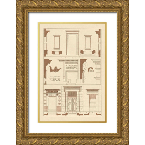 Doorways Gold Ornate Wood Framed Art Print with Double Matting by Buhlmann, J.