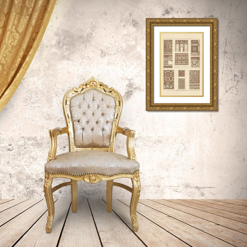 Ceilings with Bays Gold Ornate Wood Framed Art Print with Double Matting by Buhlmann, J.