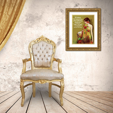 Vintage Film Posters: Dove Gold Ornate Wood Framed Art Print with Double Matting by Unknown