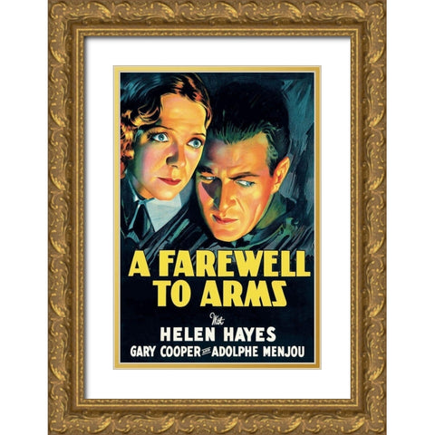 Vintage Film Posters: Farewell to Arms Gold Ornate Wood Framed Art Print with Double Matting by Unknown