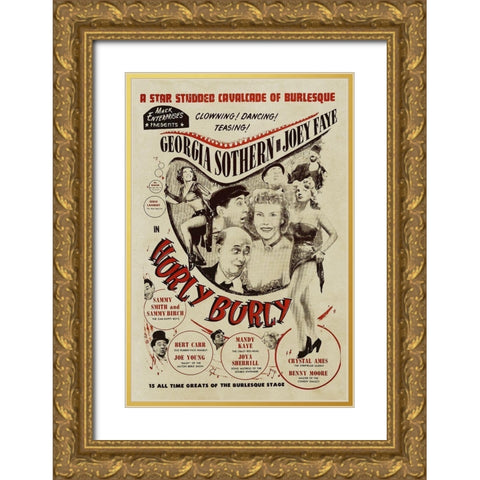 Vintage Vices: Hurly Burly Gold Ornate Wood Framed Art Print with Double Matting by Vintage Vices