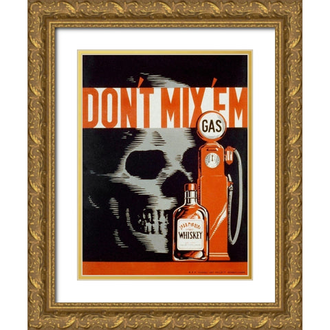 Dont mix em Gold Ornate Wood Framed Art Print with Double Matting by Lachenmann, Robert