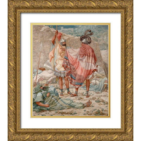 Mercy: David Spareth Sauls Life Gold Ornate Wood Framed Art Print with Double Matting by Dadd, Richard