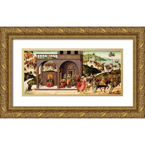 The Story of Joseph Gold Ornate Wood Framed Art Print with Double Matting by d''Antonio, Biagio