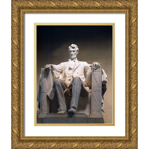 Lincoln Memorial, Washington, D.C. Gold Ornate Wood Framed Art Print with Double Matting by Highmith, Carol