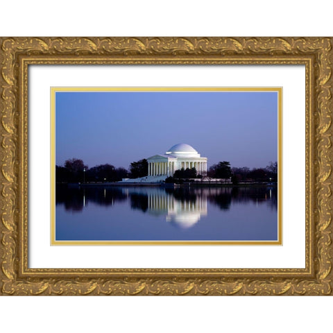 Jefferson Memorial, Washington, D.C. Number 2 Gold Ornate Wood Framed Art Print with Double Matting by Highmith, Carol