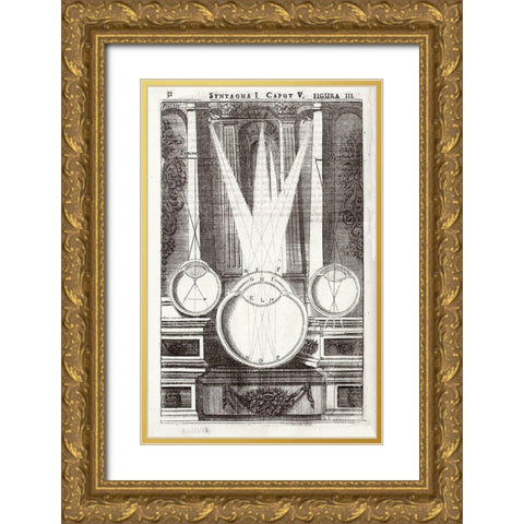Anatomy of Vision - Oculus artificialis teledioptricus, vol. 1, p. 32 Gold Ornate Wood Framed Art Print with Double Matting by Zahn, Johann
