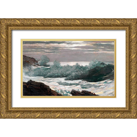Early Morning After a Storm at Sea Gold Ornate Wood Framed Art Print with Double Matting by Homer, Winslow