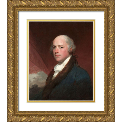 Wilson Cary Nicholas Gold Ornate Wood Framed Art Print with Double Matting by Stuart, Gilbert