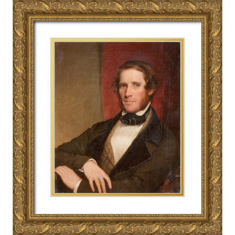 John Childe Gold Ornate Wood Framed Art Print with Double Matting by Harding, Chester