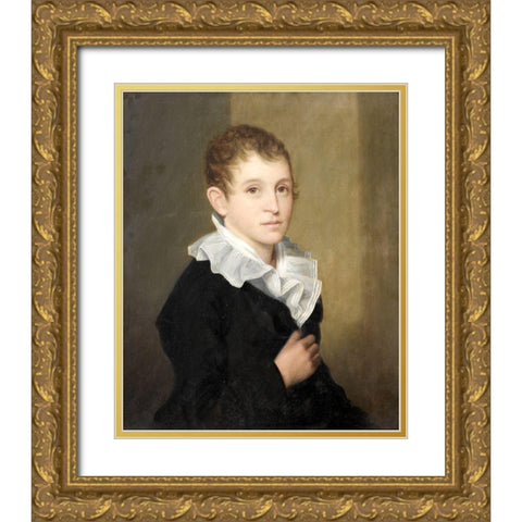 Samuel Barber Clark Gold Ornate Wood Framed Art Print with Double Matting by Frothingham, James