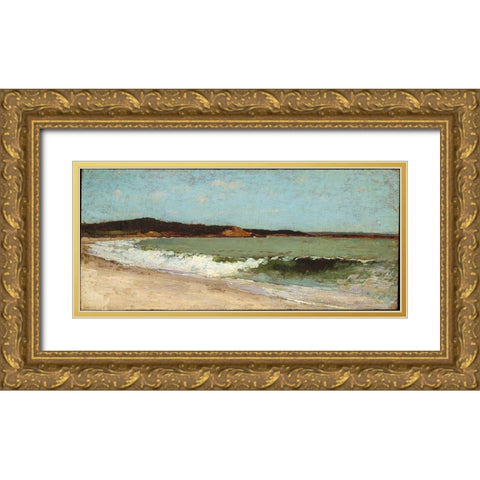 Study for Eagle Head, Manchester, Massachusetts Gold Ornate Wood Framed Art Print with Double Matting by Homer, Winslow