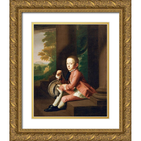 Daniel Crommelin Verplanck Gold Ornate Wood Framed Art Print with Double Matting by Copley,Â John Singleton