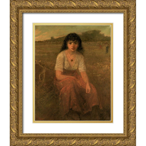 The Quadroon Gold Ornate Wood Framed Art Print with Double Matting by Fuller, George
