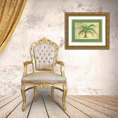 Palm Tree IV Gold Ornate Wood Framed Art Print with Double Matting by Kruskamp, Janet