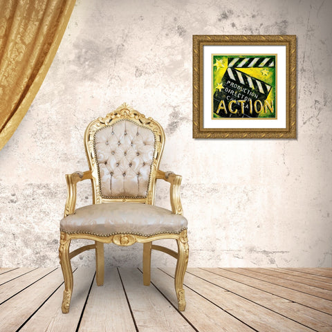 Action! Gold Ornate Wood Framed Art Print with Double Matting by Kruskamp, Janet