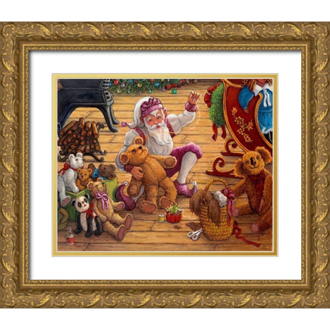 Countdown to Christmas II Gold Ornate Wood Framed Art Print with Double Matting by Kruskamp, Janet