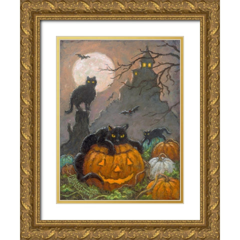 Halloween III Gold Ornate Wood Framed Art Print with Double Matting by Kruskamp, Janet