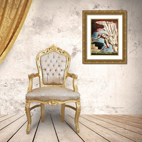 William illustration from Milton Gold Ornate Wood Framed Art Print with Double Matting by Blake, William