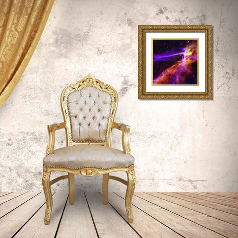 Cygnus Loop Supernova Blast Wave Gold Ornate Wood Framed Art Print with Double Matting by NASA