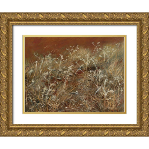 Thistles Gold Ornate Wood Framed Art Print with Double Matting by Sargent, John Singer