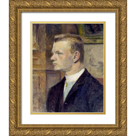 Frederick Wenz Gold Ornate Wood Framed Art Print with Double Matting by Toulouse-Lautrec, Henri de