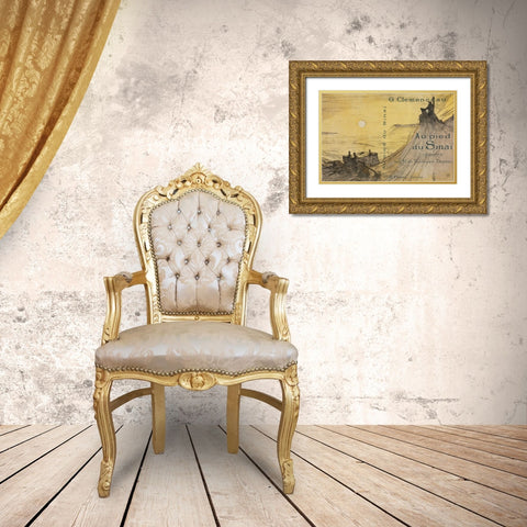 Au pied du Sinai Couverture Gold Ornate Wood Framed Art Print with Double Matting by Toulouse-Lautrec, Henri de