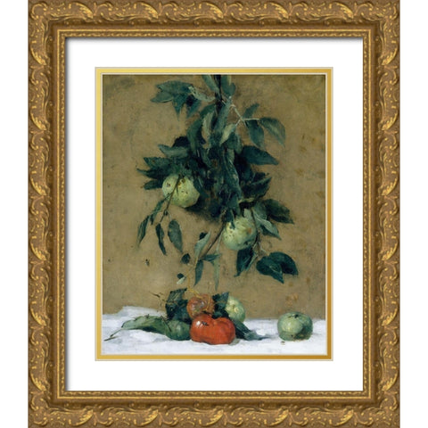 Fruit Gold Ornate Wood Framed Art Print with Double Matting by Weir, J Alden