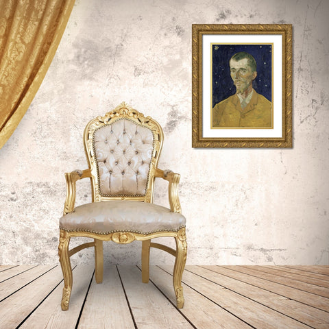 Eugene Boch Gold Ornate Wood Framed Art Print with Double Matting by van Gogh, Vincent