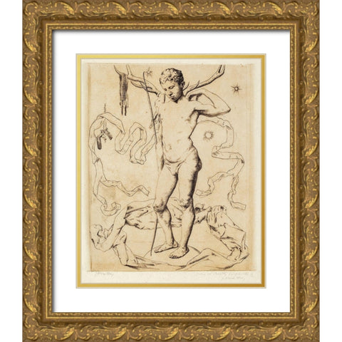 Arcturus Gold Ornate Wood Framed Art Print with Double Matting by Weir, J Alden