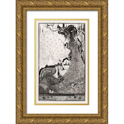 New Year Gold Ornate Wood Framed Art Print with Double Matting by Hoytema, Theo van