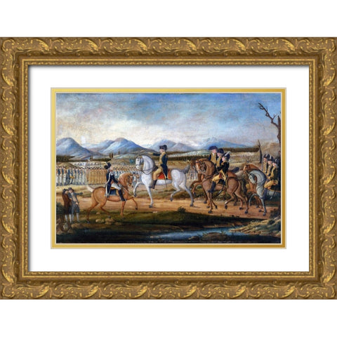 The Whiskey Rebellion Gold Ornate Wood Framed Art Print with Double Matting by Kemmelmeyer, Frederick