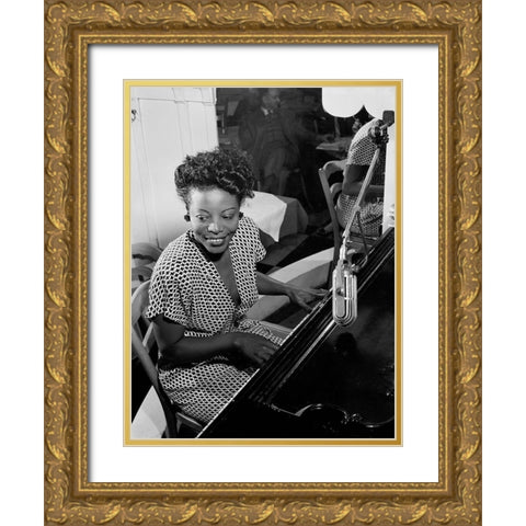 Mary Lou Williams Gold Ornate Wood Framed Art Print with Double Matting by Gottlieb, William