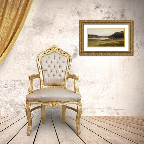 Inlet-Gloucester Harbor Gold Ornate Wood Framed Art Print with Double Matting by Gruelle, Richard Buckner