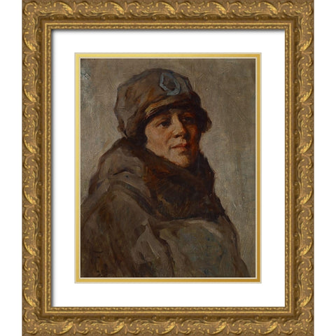 Myra Reynolds Richards Gold Ornate Wood Framed Art Print with Double Matting by Forsyth, William J.