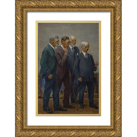 The Art Jury Gold Ornate Wood Framed Art Print with Double Matting by Adams, Wayman Elbridge